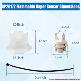 For Rheem Ruud SP20172 Water Heater Flammable Vapor Sensor Kit For Rheem Ruud Replace AP13447-3
