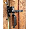 Ozco 56664 Standard Gate Latch w/Handle, Black Galvanized Steel (1