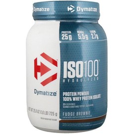 Dymatize ISO100 Protein Powder ‚Äì 100% Hydrolyzed Whey Isolate ‚Äì 25g Protein, 5.5g BCAAs, 76 Servings ‚Äì Low Carb, Gluten-Free ‚Äì Gourmet Vanilla Flavor:_Fudge Brownie