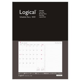 Logical Diary 2025 Cover Type/B5/Black NS-B506-25D