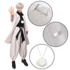 C-ZOFEK Satoru Cosplay Haori Kimono Jacket with Scarf for Men,