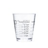 Chef Craft Classic Plastic Shot Glass Measurer, 1 ounce teaspoon/tablespoon,