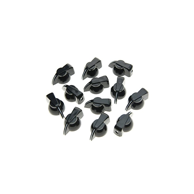 KAISH 12pcs Flat Top Guitar Amplifier Knobs Effect Pedal Knob