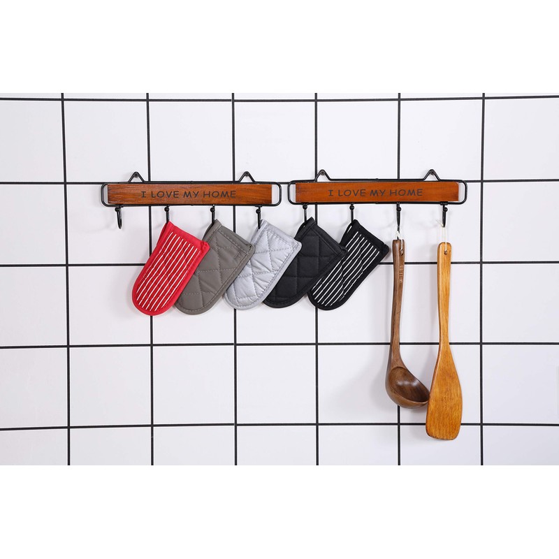 Joyhalo 鋳鉄スキレットハンドルカバー - 2個 ポットハンドルカバー コットンフライパンハンドルスリーブ パン ホットハンドルホルダー 耐熱ハンドルカバー キッチン料理ベーキング用