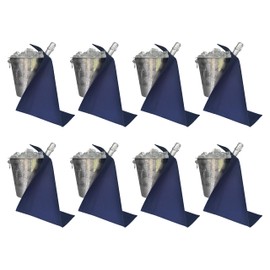 BOTTLECLOTHS - Original Collection, Bottle Cloths for Ice Buckets, Cotton, 42 cm, Corner Hole, Stitched Circle (Royal Blue, Pack of 8)