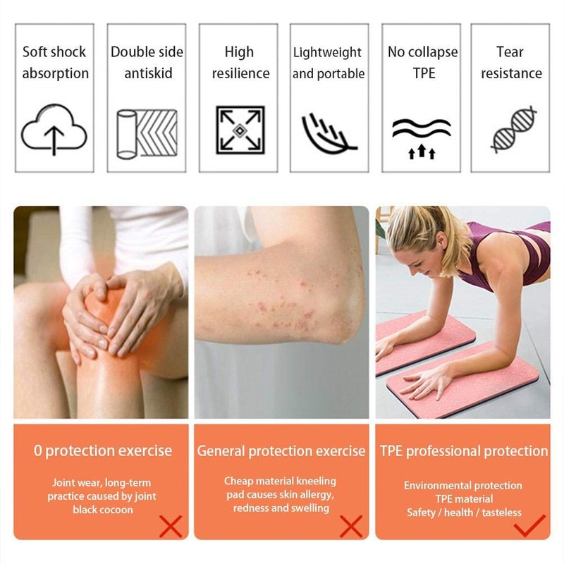 Vintagen TPE Yogamatte rutschfeste Gymnastikmatte Trainingsmatte Trainingsmatte Leichte Yogamatte Sportmatte