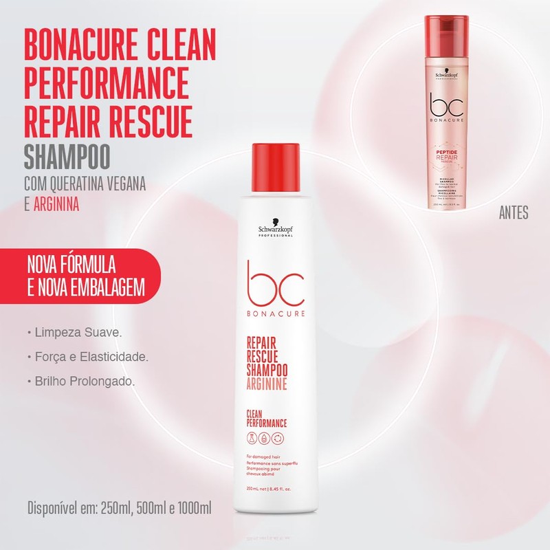 Schwarzkopf bonacure repair rescue champú arginina 250 ml
