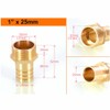 3PCS Brass Barbed Hose Fitting Coupler Connector 25mm to 1”