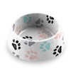Abode Homewares Retro Paw Print 2.5 Cup Durable Melamine Pet