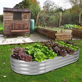 Galvanized Raised Garden Bed Outdoor - Rust Resistant, Weather Resistant, & Sturdy Planter Box That Lasts Through Every Season