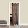 Haciadan Wooden Barn Doors Doorway Curtains Rustic Farmhouse Brown Doorway
