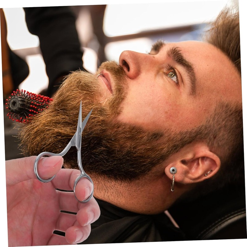 1PC Beard Scissors - Dual Blade Small Scissor - Stainless