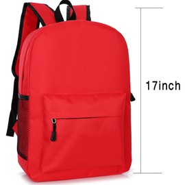 Paterr 32 Pack Bulk 17" Backpacks for Kids Donations, Back to School Student Backpack in Bulk Bookbags Student Supplies for Elementary, Middle Students