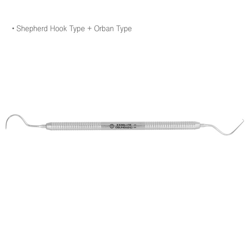 Dental Explorer 54-17H Shepherd Hook + Orban Type -EXD54-17H