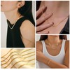 prgislew Herringbone Necklace for Women/Dainty Gold Necklace,14k Gold Plated SnakeGold