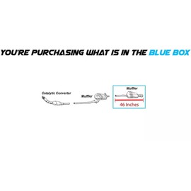 Stainless Stee Northeastern Rear Exhaust Muffler Pipe fits: 2005-2014 Volkswagen Jetta 2.5L 2.0L