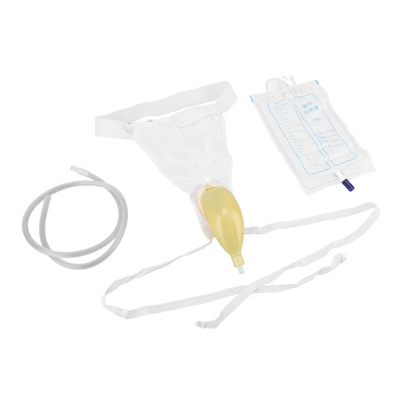 Urine Collector Bag 1000ml Reusable Skin Friendly Silicone Urine Drainage