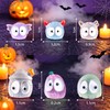 IAIHBBLY 56 Pcs Halloween Luminous Mini Miniature Resin Ghost Figurines