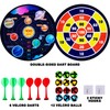 ArtCreativity Large Reversible Dartboard for Kids - Velcro Dart Board