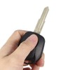 KSTE 2 Buttons Black Remote Key Case Fits for SsangYong