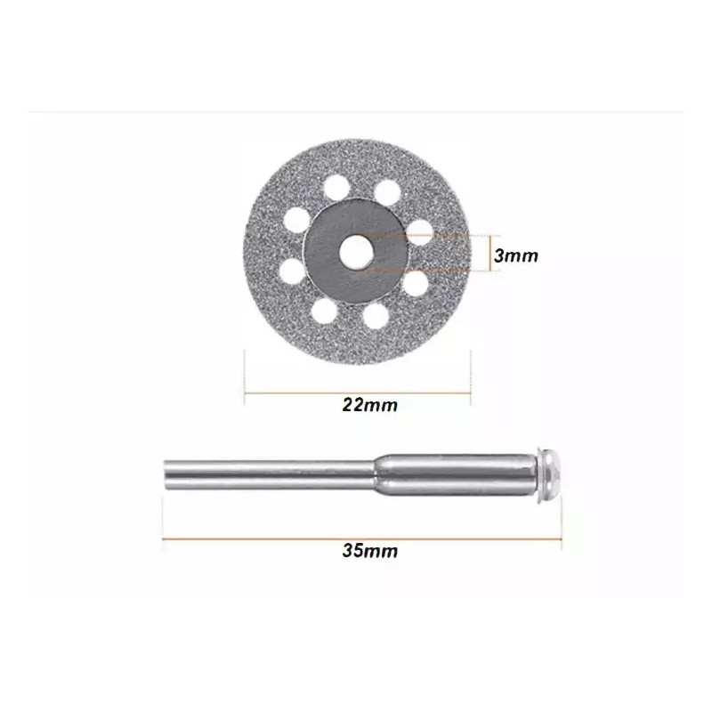 12Pcs Diamond Cutting Wheels for Dremel Rotary Tool Die Grinder