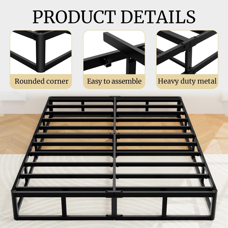 Awesofurni Queen Box Spring, 10 Inch High Profile Box Spring