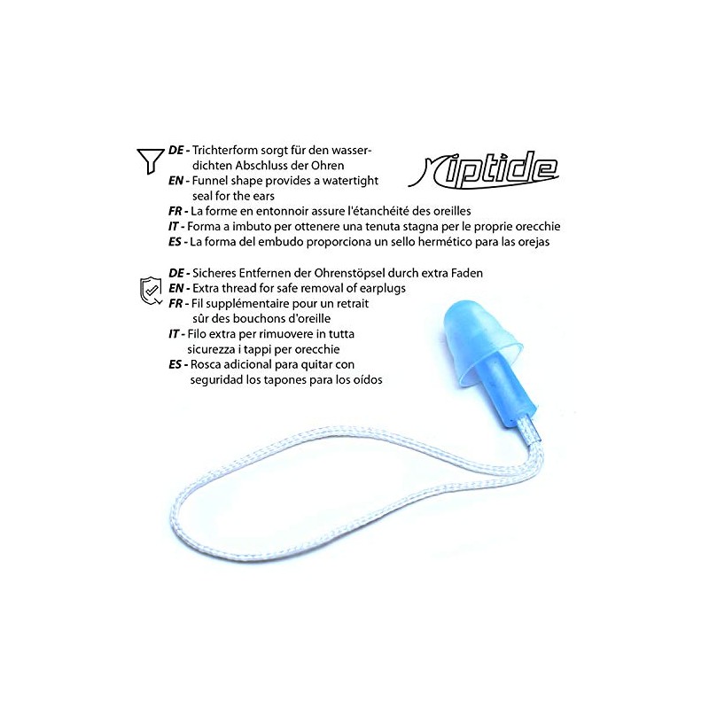 Ergonomic nose clip and earplugs for swimming, diving or snorkeling