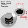 coamanug Bathtub Stopper | Shower Drain Hair Catcher, Pop-up Tub