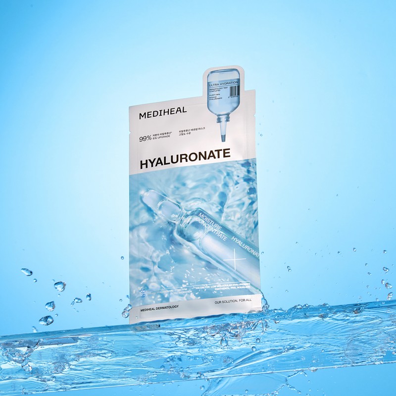 Mediheal Essential Mask Hyaluronic Acid, 10 Sheets, 1 Pack