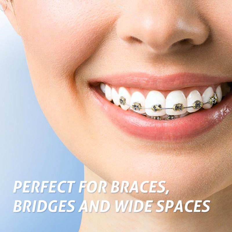 RAZOKO 3-in-1 Floss for Braces, 120 Pre-Cut Strands | Floss
