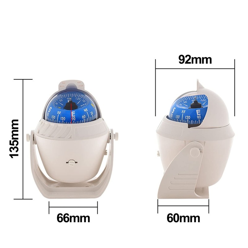 ITYAGUY Marine Compass for Boat LED Light Navigation Pivoting Electronic