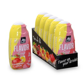 ALL STARS Flavor Sirup Strawberry-Lemon (5x65ml) - zuckerfreies Getränkekonzentrat für mehr Abwechslung im Wasserglas - nur 2 Kalorien pro Glas