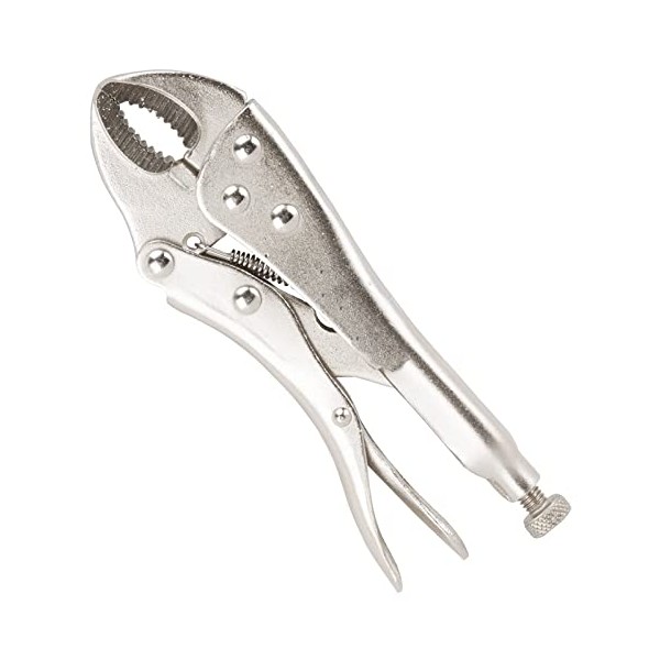 Edward Tool Curved Jaw Locking Pliers - Vulcan Forged Carbon Steel Vise Grips - Hardened Milled Jaws for Maximum Grip - Built in Wire Cutter - Classic Trigger Release (1, 5")