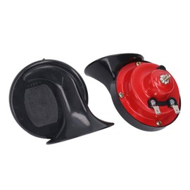 Greensen DC 12 V Car Electric Snail Horn, 130 dB Super Loud Waterproof Vehicle Horn Kit for Truck Motorcycle ATV RV SUV MPV with ABS Metal Alloy Housing