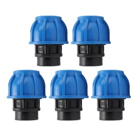 5PCS Plumbing Fittings Water Pipe Quick Connector Coupling Kit Female Thread Straight Through 32xG1/2