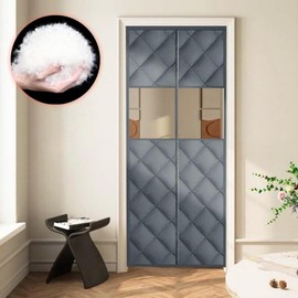 Padded Windproof Thermal Winter Window Curtain - Draft Stopper & Insulator 120x220