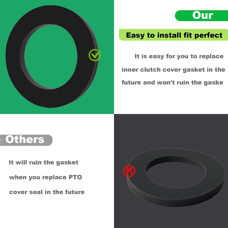 PTO Seal Cover Inner Clutch Cover Foam Seal Gasket Compatible