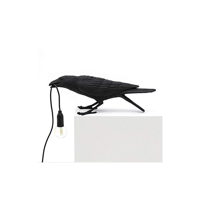 Aooxida Luluckly Raven Light Birds Table Lamps Bedroom Resin Crow