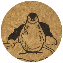Corkology Penguins Coaster Set, Cork