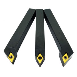 3 Pieces 1/2 Inch CNC Lathe Carbide Lathe Tool Insert Holder Set SDNCN1212H07 + SDJCL1212H07 + SDJCR1212H07 with 3 Pieces DCMT21.51 Insert..