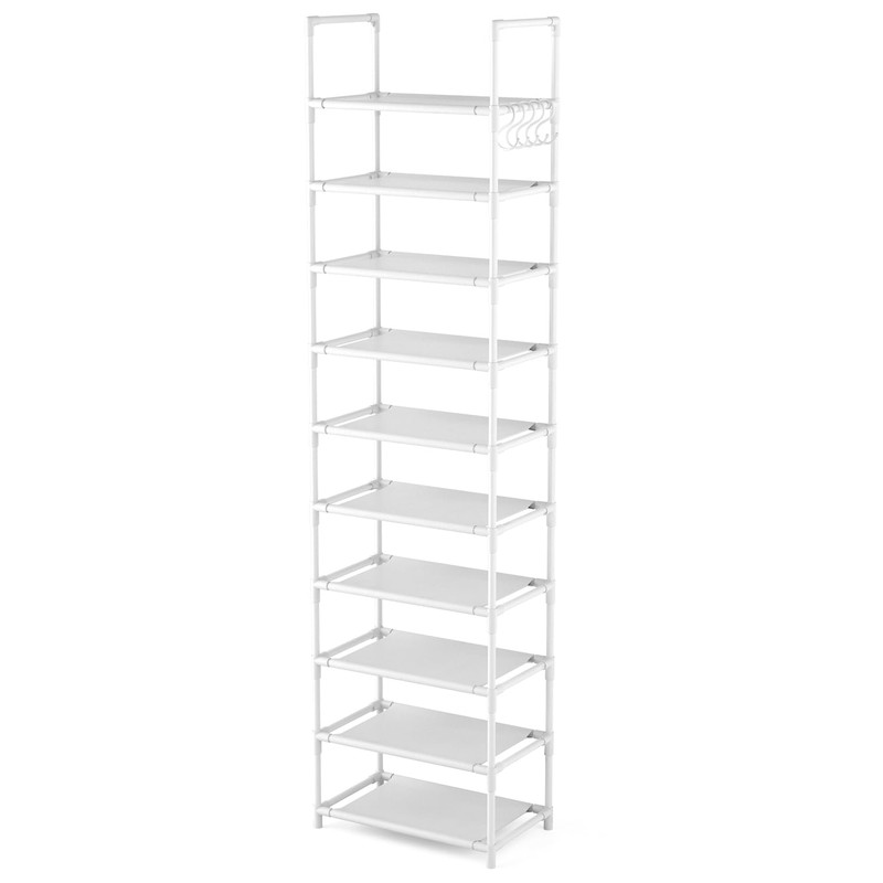 LANTEFUL LANTEFUL 10 Tiers Tall Shoe Rack 20-25 Pairs Boots