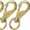 Faneta 3-1/4 inch Solid Brass Swivel Snap Hooks Clips with