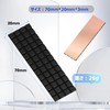 Mauknci 1pcs Copper M.2 SSD Heatsink 3mm High Heat Dissipation