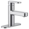 Moen Laris Chrome One-Handle Single Hole Modern Bathroom Sink Faucet