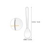 Clear Disposable Dessert Spoons 100 pack Individually Wrapped Mini Tasting