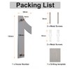Brushed Modern House Number -6 Inch 152mm Height, Made of