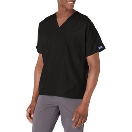Cherokee Originals Unisex V-Neck Scrubs Shirt, Black, Large