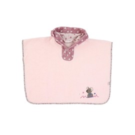 Sterntaler Poncho, incl. Hood, Mabel mouse, age: 0 months onwards, size: 70 x 50 cm, soft pink