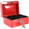 Kippen 10032R1 Cash Box with Coin Compartment Red 150 x