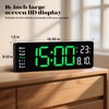 Brauthon Digital Clock Large Display, 16" Digital Wall Clocks for